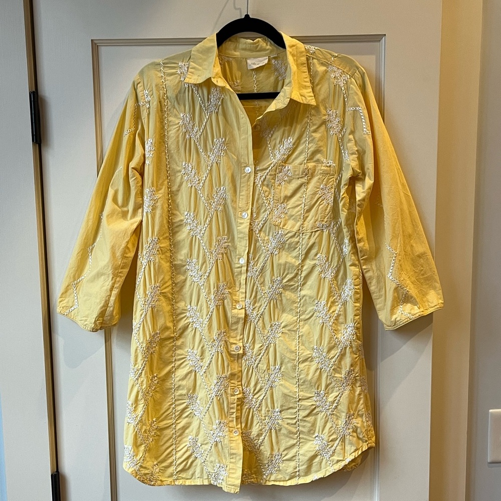 Julia Amory Swizzle Dress in Chamomile Size S